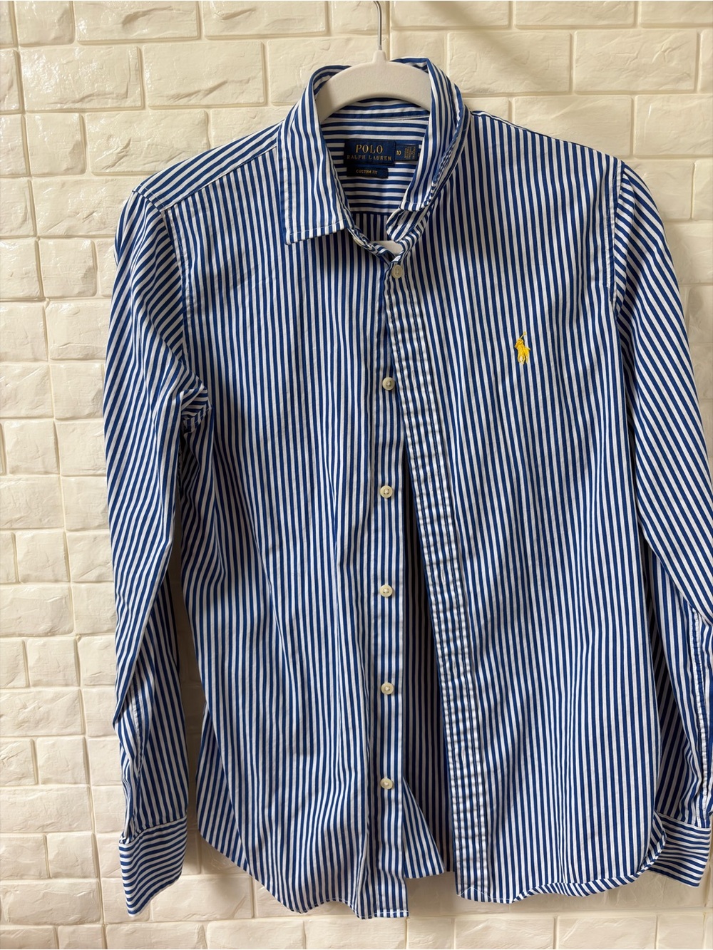 Polo by Ralph Lauren Blue & White Striped Button-Down Shirt